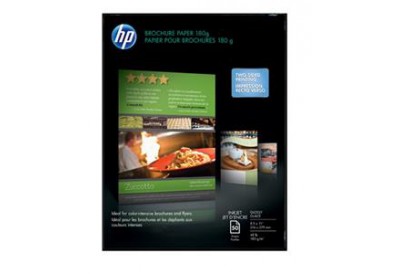 HP Brochure and Flyer Paper  Gloss A4-SIZE (50 Sheets) Professional Grade Two Sided Gloss Coated Inkjet Paper for Bright Colors and Crisp Black Text  110 LBS / 162 GSM